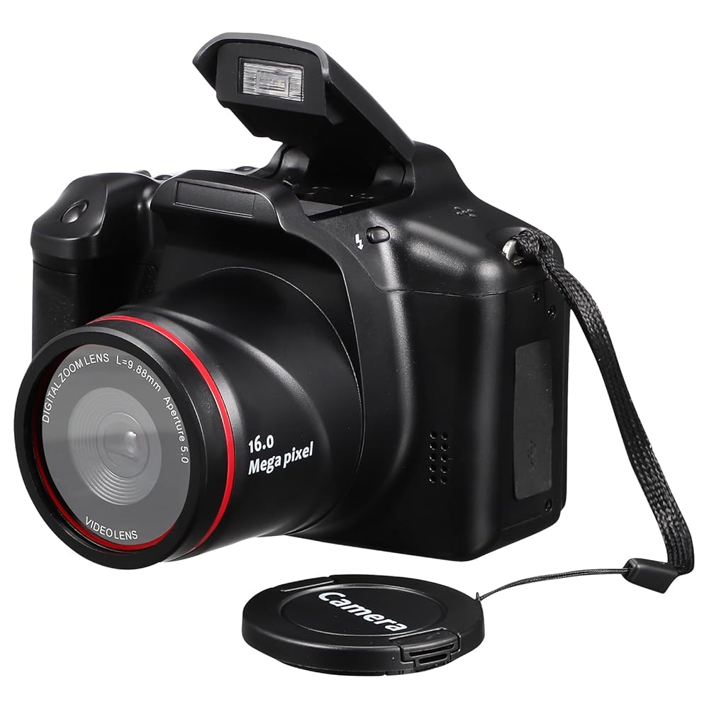 Generic Cameras Fotografica Camera Vlogging Camera Video Camcorder Polrod Camera Abs Black Major Photo 16x Digital Video Camera,Need 4 AAA Batteries and SD Memory Card (without)